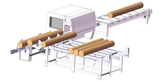 自動(dòng)圓木多片鋸機(jī)生產(chǎn)線